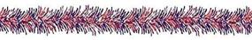 img 1 attached to 🎇 Patriotic Red, White & Blue Tinsel Garland by Greenbrier - 9 Ft