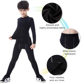 img 1 attached to 👕 TERODACO детские компрессионные термобелье для повышения производительности
