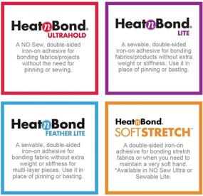 img 1 attached to HeatnBond Lite Iron-On Adhesive: Strong Bond, Convenient Size