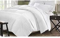 🛏️ top-quality kathy ireland home essentials full/queen white microfiber down comforter logo