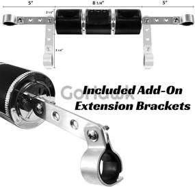 img 1 attached to 🔊 GoHawk RD8 Gen.2 Водонепроницаемая беспроводная стереосистема с динамиками для мотоцикла ATV со зажимом на руль - AUX-in, USB, microSD, FM радио