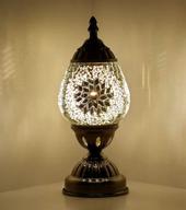 🏮 marrakech handmade turkish mosaic glass table lamp: exquisite moroccan lantern tiffany style bedside lamp with room decor lamps for dresser and living room coffee table (3) логотип