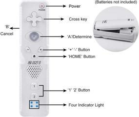 img 3 attached to Controller Nunchuck Compatible Nintendo Console Wii for Accessories