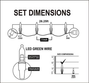 img 2 attached to 🎄 300 Count Warm White Christmas String Lights - 3 Sets of 100 LED Lights for Indoor and Outdoor Decorations