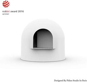 img 3 attached to 🏠 Pidan Igloo Cat Litter Box Enclosure: High Dome Covered Litter Box House with Stylish Minimalist Design – 2016 German Red Dot Design Award Winner