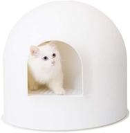 🏠 pidan igloo cat litter box enclosure: high dome covered litter box house with stylish minimalist design – 2016 german red dot design award winner logo