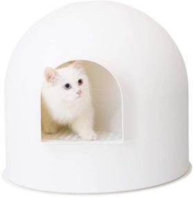 img 4 attached to 🏠 Pidan Igloo Cat Litter Box Enclosure: High Dome Covered Litter Box House with Stylish Minimalist Design – 2016 German Red Dot Design Award Winner