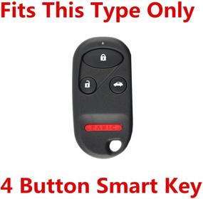 img 1 attached to 🔑 Rpkey Silicone Key Fob Cover Case Protector Replacement for Acura TL Honda Accord CR-V Civic Insight Odyssey Pilot Prelude S2000 – Gules