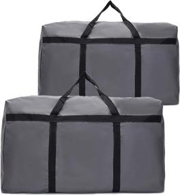 img 4 attached to 👜 SOYOTA Extra Large Moving Bags: Heavy Duty, Waterproof, Wear-Resistant – 2 Pack for Travel, Storage, and More!