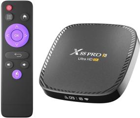 img 4 attached to 📺 High-Performance Android TV Box 10.0 with 4GB RAM, 32GB ROM, Allwinner H616 Quad-Core, Dual-WiFi, BT 5.0, 6K Ultra HD Media Player, and Ethernet Support
