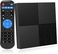 📺 smart tv box android 9.0, android boxes with 2gb ram and 16gb rom, h6 quad-core processor, 6k ultra hd, 2.4g wifi, h.265 decoding, 3d support, internet media player logo