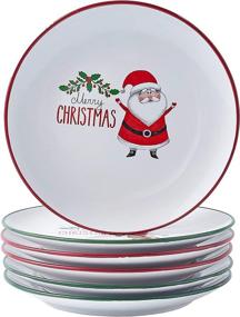 img 2 attached to Ceramic Dinner Plates with Christmas Holiday Inspiration