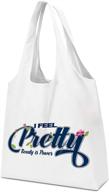 👜 durable cgbe canvas tote bags: large capacity reusable shopping bags with inner pocket - convenient & eco-friendly bulk grocery bags - machine washable логотип