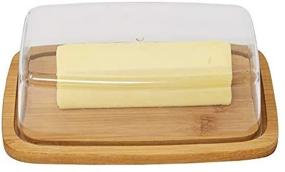 img 2 attached to Bamboo Cheese and Vegetable Server with Butter Dish