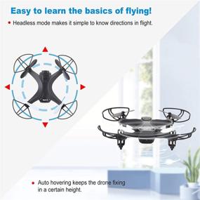 img 1 attached to 🚁 Mini Drone with 720P HD Camera: FPV WiFi RC Quadcopter with 2 Batteries, 3D Flips, and App Control – Perfect Toy Drone for Kids and Beginners