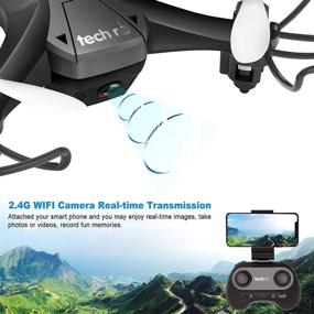 img 3 attached to 🚁 Mini Drone with 720P HD Camera: FPV WiFi RC Quadcopter with 2 Batteries, 3D Flips, and App Control – Perfect Toy Drone for Kids and Beginners