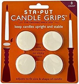 img 1 attached to Sta-Put Candle Grips (8 Pack): Secure and Steady Hold for Candles!