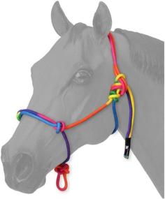 img 1 attached to Tough Multi Colored Miniature Halter Large