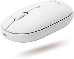 img 4 attached to Macally Wireless Bluetooth Mouse Rechargeable - Simplify Your Workspace with a Quiet and Compatible Apple Mouse for Laptop, Desktop PC, Mac, MacBook Pro Air, iPad, iOS, and Android Devices