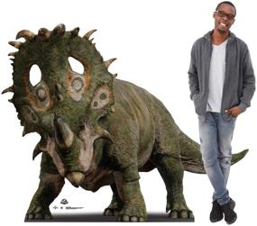 img 2 attached to Jurassic World Lifelike 🦖 Sinoceratops Cardboard Cutout: Awe-inspiring Standup Replica