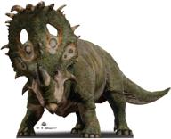 жизненно реалистичная 🦖 картонная вырезка sinoceratops из jurassic world: вдохновляющий стенд с репликой логотип