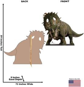 img 3 attached to Jurassic World Lifelike 🦖 Sinoceratops Cardboard Cutout: Awe-inspiring Standup Replica