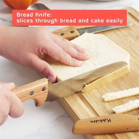 img 1 attached to 🔪 Набор детских ножей KIBBIDEA: 4 шт из нержавеющей стали – безопасные, легкие кухонные инструменты для молодых поваров