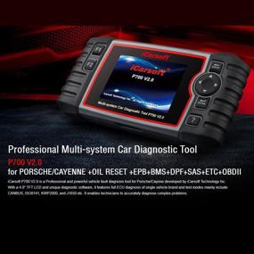 img 4 attached to Enhanced iCarsoft P700 V2.0 Auto Diagnostic Scanner for PORSCHE - ABS, Airbag Scan & More!