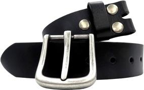 img 4 attached to Genuine Leather Cowhide Vintage Removable Men's Accessories in Belts