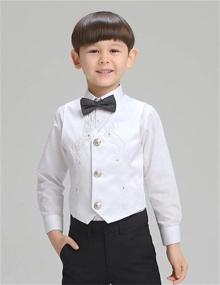 img 3 attached to 🧥 Fankeshi Boys Button Formal Suit Clothing - Ideal for Jackets & Coats