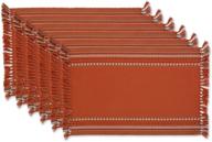 коллекция dii фартуков southwest hacienda stripe для столов, набор из 6 штук, 13x19 дюймов, дизайн sedona sunset логотип
