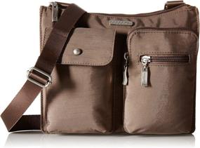 img 4 attached to 👜 Женская сумка и кошелек Baggallini черного цвета - комплект для путешествий включает сумку-кроссбоди "Все включено