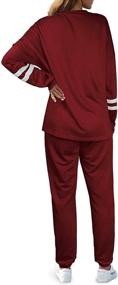 img 1 attached to 🎄 Women's Christmas Lounge Sweatsuits with Jogger Outfits - Enhance Your Style with Comfy Clothing