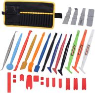 🔧 efficient vinyl wraps application tool set: gomake sign makers wrap stick micro mini squeegee set with micro fine fiber felt logo