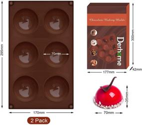 img 3 attached to Derhome Silicone Chocolate Pudding Handmade Kitchen & Dining and Bakeware