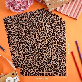 img 2 attached to 🐆 Leopard Cheetah Heat Vinyl Transfer - DIY Clothing, T-Shirt & Hat Iron-Ons - 8 Sheets, 12x10 Inch