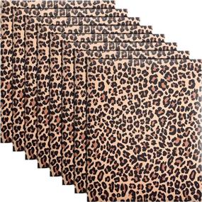 img 4 attached to 🐆 Leopard Cheetah Heat Vinyl Transfer - DIY Clothing, T-Shirt & Hat Iron-Ons - 8 Sheets, 12x10 Inch