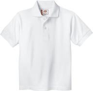 stylish and comfortable: dickies boys' short sleeve polo for a smart & casual look logo