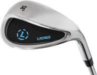 ⛳ lazrus premium sand wedge - ultimate duff-proof thick sole golf club for men & women - master bunker escapes and boost scoring around the green - men's lob golf wedge logo