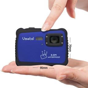 img 1 attached to Vmotal Kids Camera: Waterproof HD Camcorder for Children – Dustproof, Action-packed Fun with 2 Inch LCD Display (Blue)