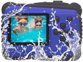 img 4 attached to Vmotal Kids Camera: Waterproof HD Camcorder for Children – Dustproof, Action-packed Fun with 2 Inch LCD Display (Blue)