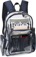procase transparent clearnavy backpack: a versatile and stylish essential logo