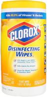 clorox disinfecting wipes fresh scent, lemon canister - 75 count logo