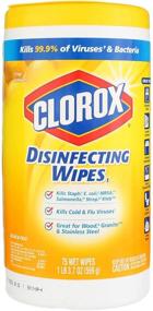 img 4 attached to Clorox Disinfecting Wipes Fresh Scent, Lemon Canister - 75 Count