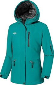 img 2 attached to Wantdo Women's Mountain Waterproof Ski Jacket with Hood, Winter Snow Coat, Insulated Parka, Fleece Lined Rain Jacket