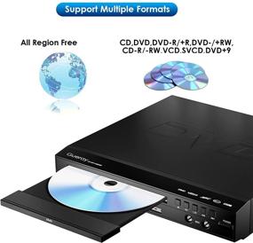 img 2 attached to 📀 Gueray HDMI-Compatible DVD Player for TV All Region Free Mini DVD Small with HD 1080P External HDD Playback DVD, Double Mic Port, USB Port, CD Player - Recorded Disc Support