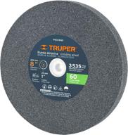 🪚 truper pies-8160 bench grinding wheels: 8" aluminum oxide, grit 60, thickness 1", arbor 1" - 1 pack for precision grinding logo