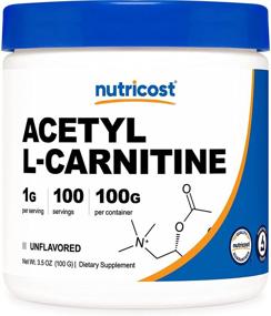 img 4 attached to 🌿 Nutricost Acetyl L-Carnitine (ALCAR) 100 GMS - Powerful 1000mg Per Serving - Premium Acetyl L-Carnitine Powder