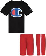 👕 scarlet boys' clothing: champion photoreal sleeve clothes logo