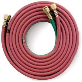 img 1 attached to 🔥 Hobart 770132 Oxy/Acet Grade R Twin Welding Hose, 1/4-Inch by 25-Feet, Red